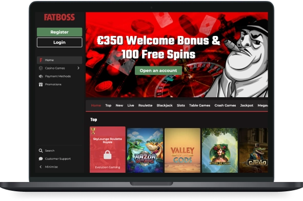 FatBoss Casino Desktop